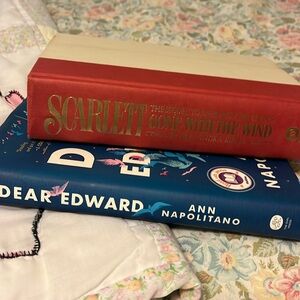 Books - Dear Edward” by Ann Napolitano, and Scarlett by Alexandra Ripley